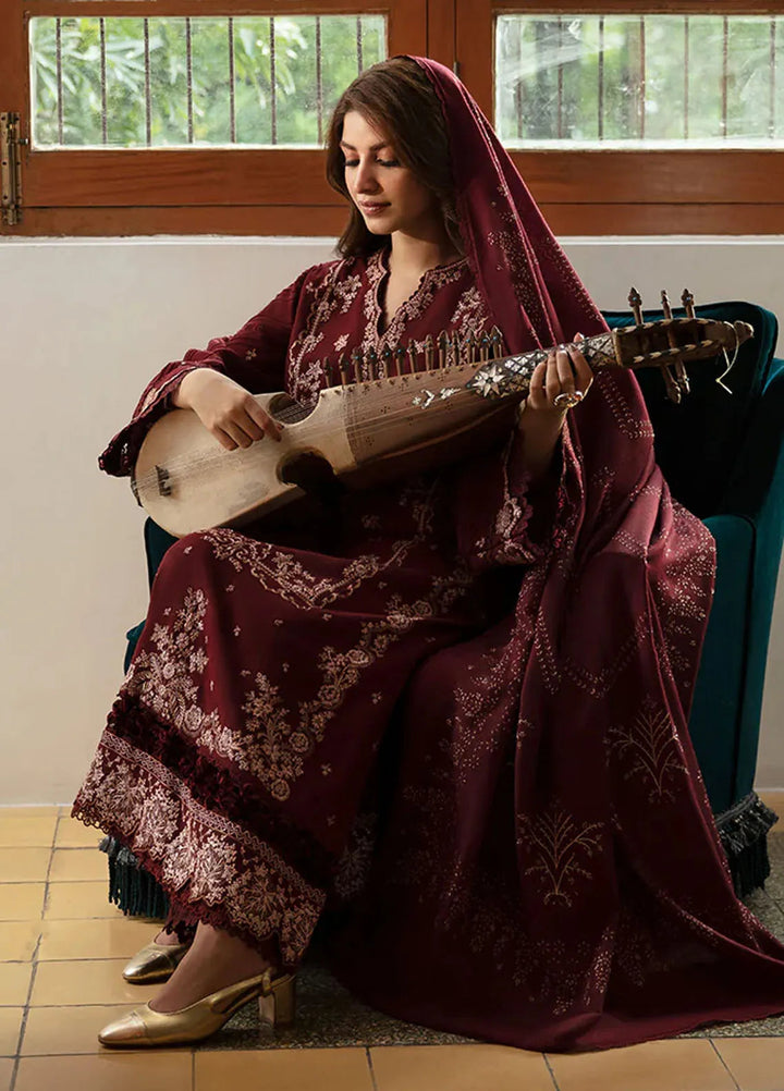 Republic WomensWear Embroidered Karandi Suits Unstitched 3 Piece RW24W D2 Inara - Winter Collection