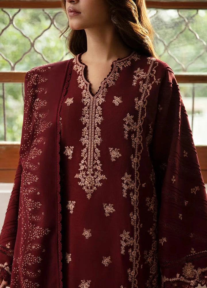 Republic WomensWear Embroidered Karandi Suits Unstitched 3 Piece RW24W D2 Inara - Winter Collection