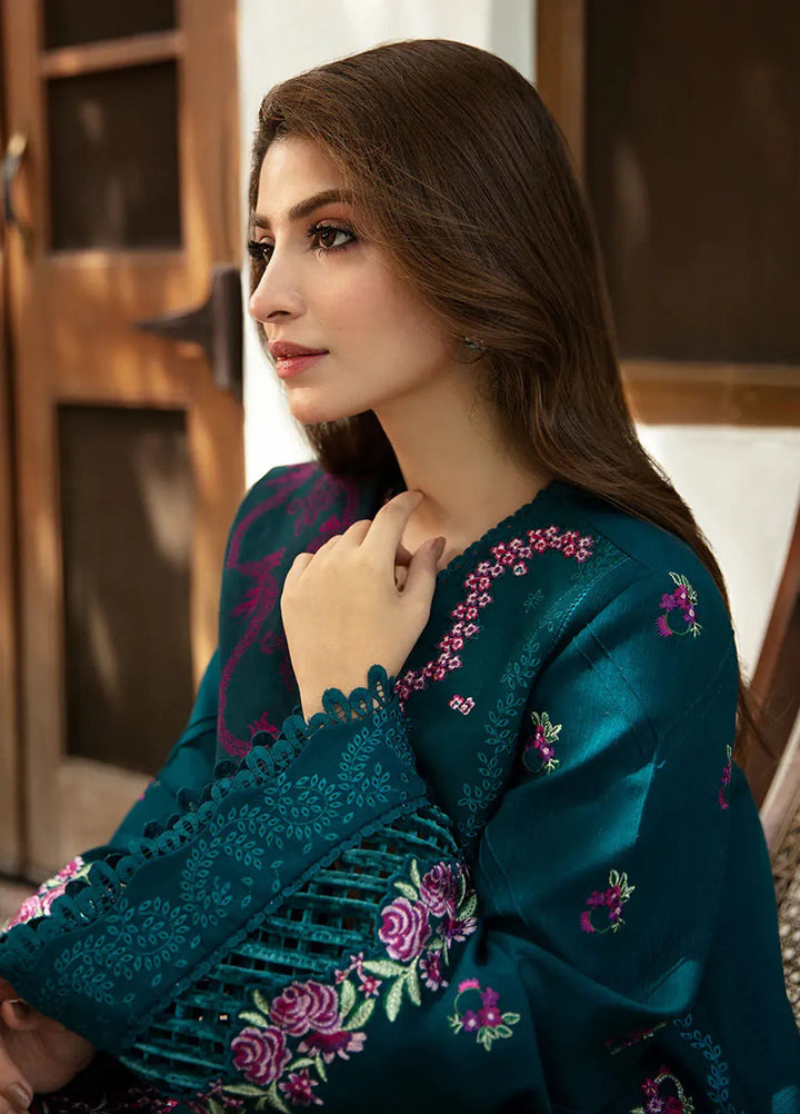 Republic WomensWear Embroidered Khaddar Suits Unstitched 3 Piece RW24W D11 Omari - Winter Collection