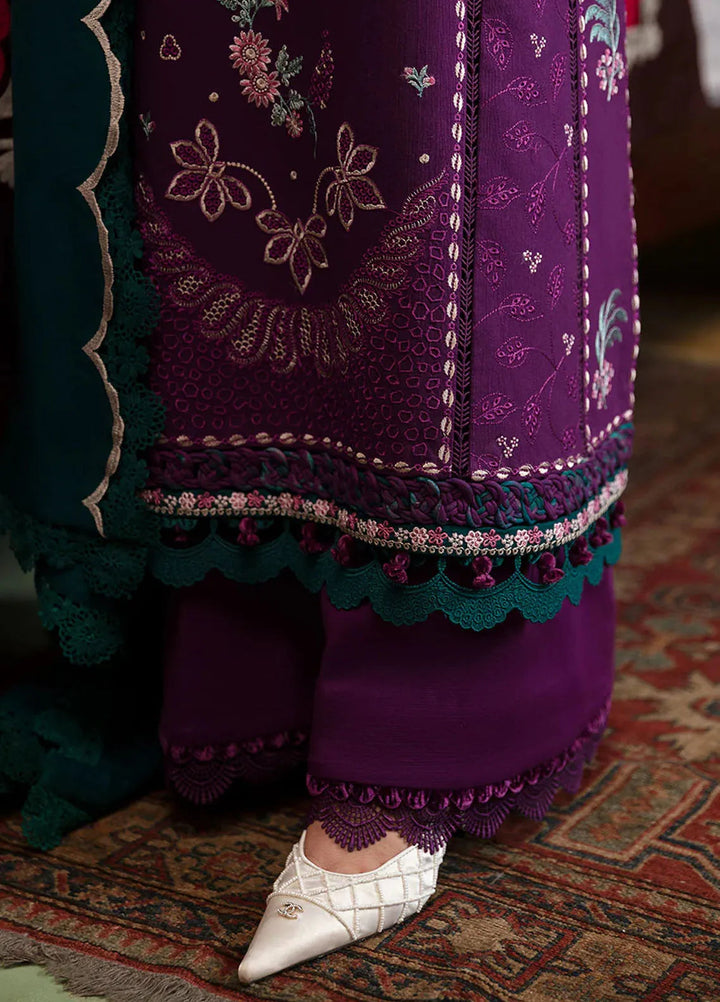 Republic WomensWear Embroidered Khaddar Suits Unstitched 3 Piece RW24W D4 Mirea - Winter Collection