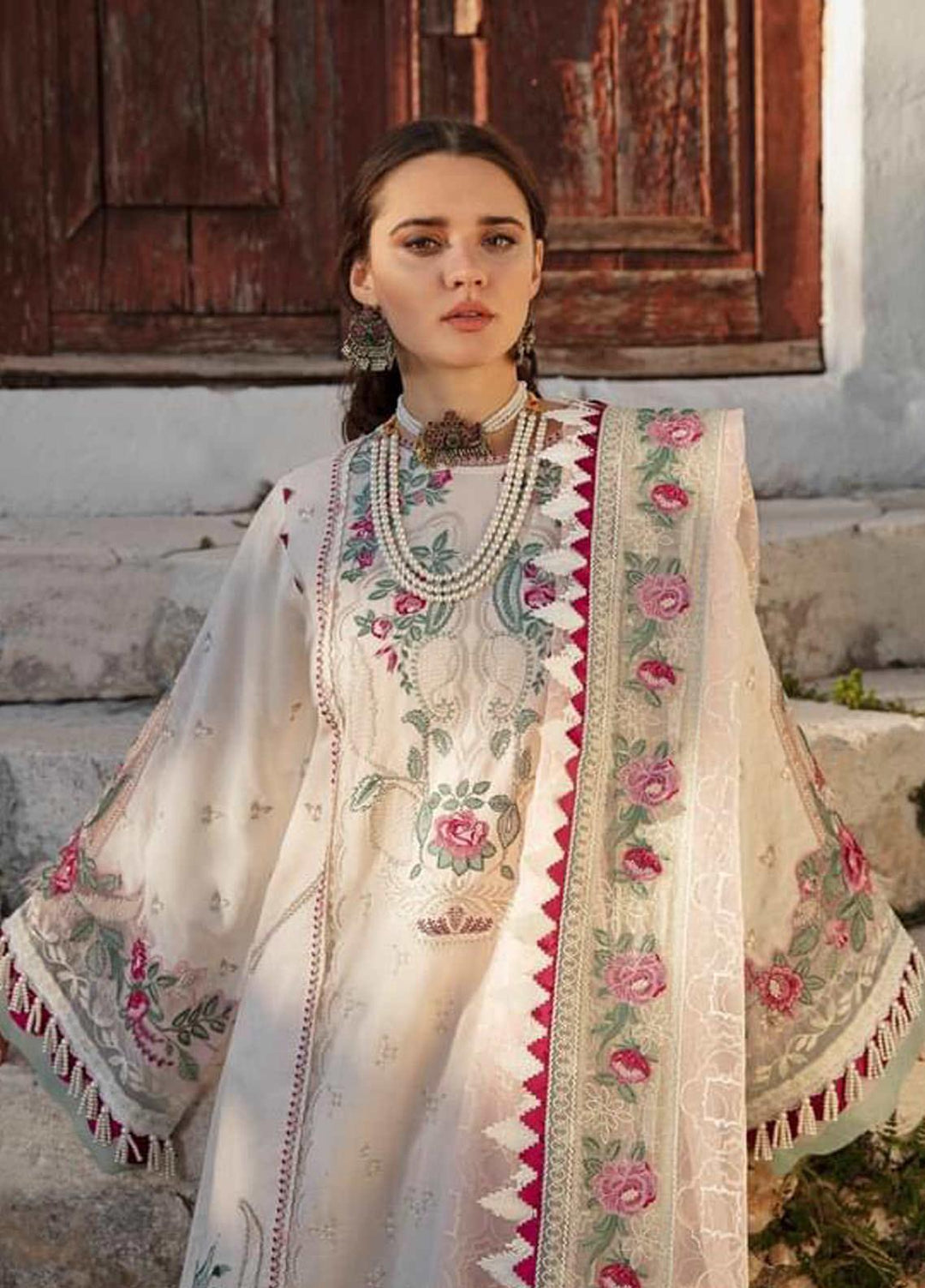 Selene By Republic WomensWear Embroidered Lawn Suits Unstitched 3 Piece RW21S Aydin B - Luxury Collection