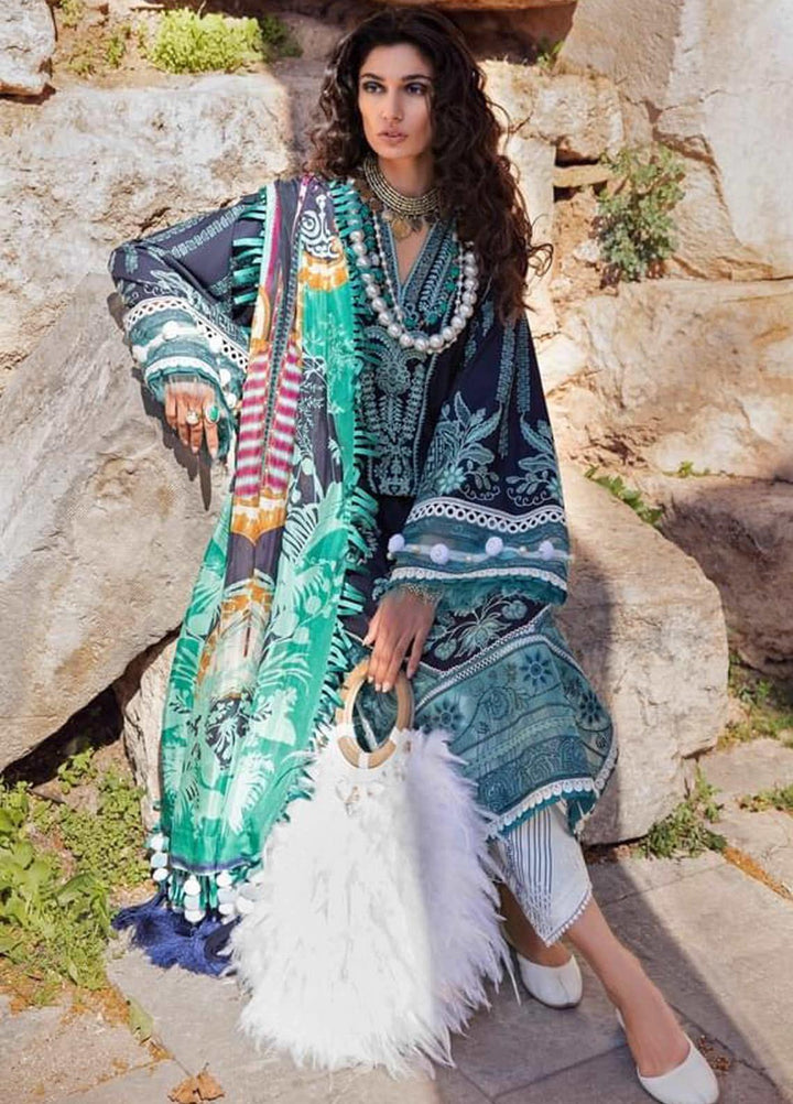 Selene By Republic WomensWear Embroidered Lawn Suits Unstitched 3 Piece RW21S Emel A - Luxury Collection