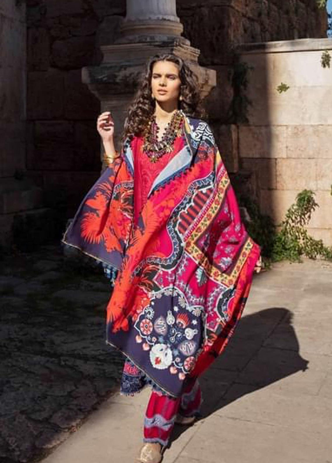 Selene By Republic WomensWear Embroidered Lawn Suits Unstitched 3 Piece RW21S Emel B - Luxury Collection