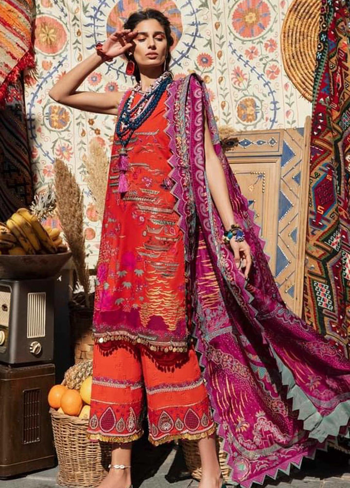 Selene By Republic WomensWear Embroidered Lawn Suits Unstitched 3 Piece RW21S Nargis A - Luxury Collection