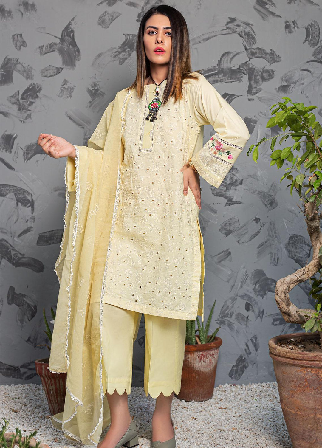 Resham Ghar Casual Pret Embroidered Lawn 2 Piece Suit BRI2PC-04