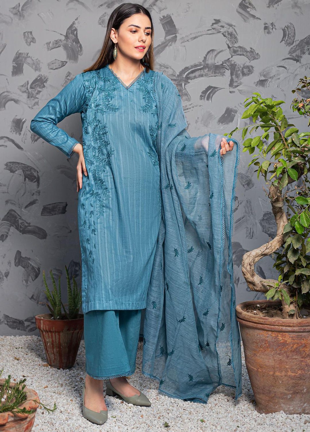 Resham Ghar Casual Pret Embroidered Lawn 2 Piece Suit BRI2PC-05