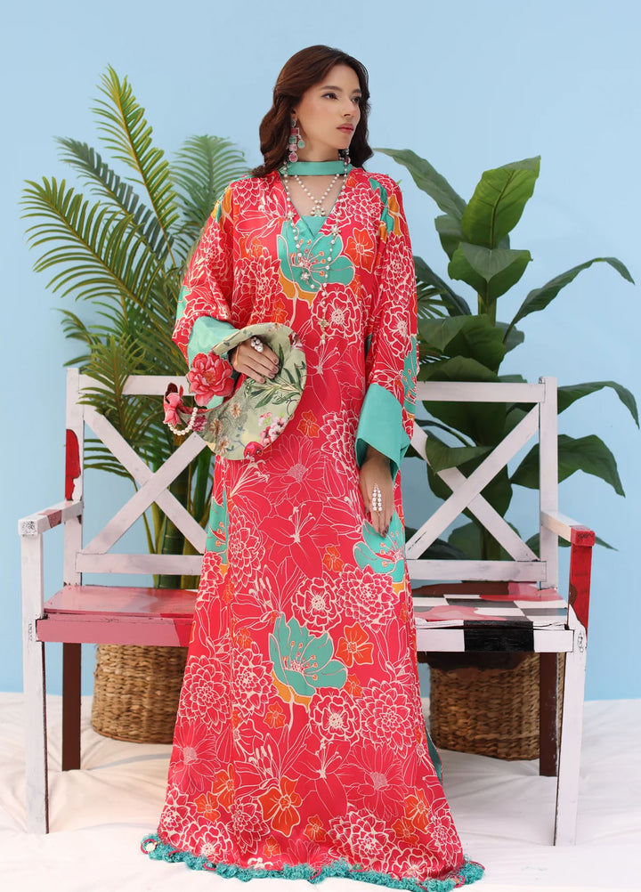 Resort by Musferah Pret Printed Silk 1 Piece Suit Flora