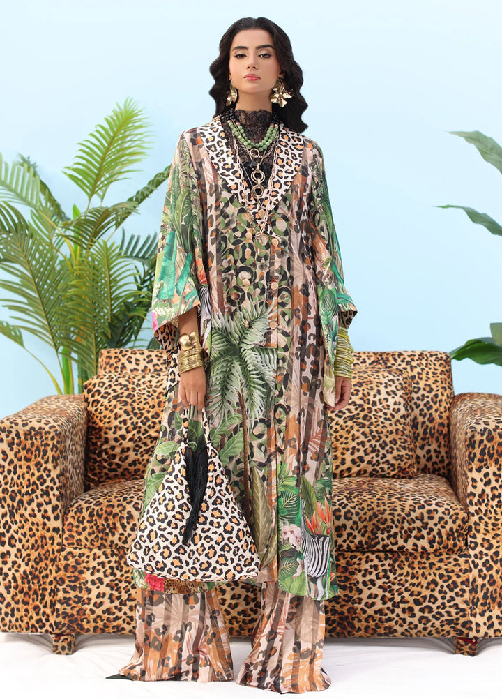 Resort by Musferah Pret Printed Silk 4 Piece Suit Fierce
