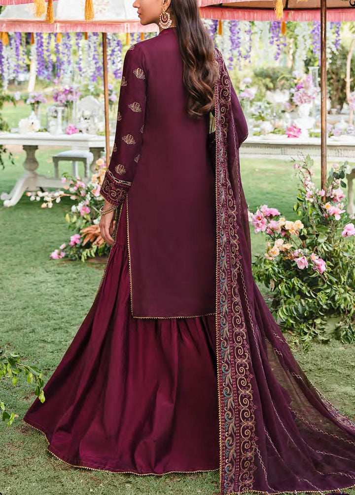 Retro by Salitex Embroidered Chiffon Suits Unstitched 3 Piece ST22RC HC-00039 Mystic - Luxury Collection