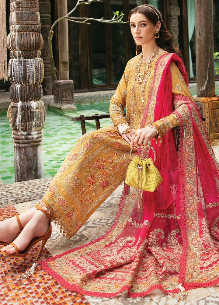 Reve By Serene Premium Embroidered Lawn Suit Unstitched 3 Piece SP24R SL-53 Elea - Luxury Summer Collection