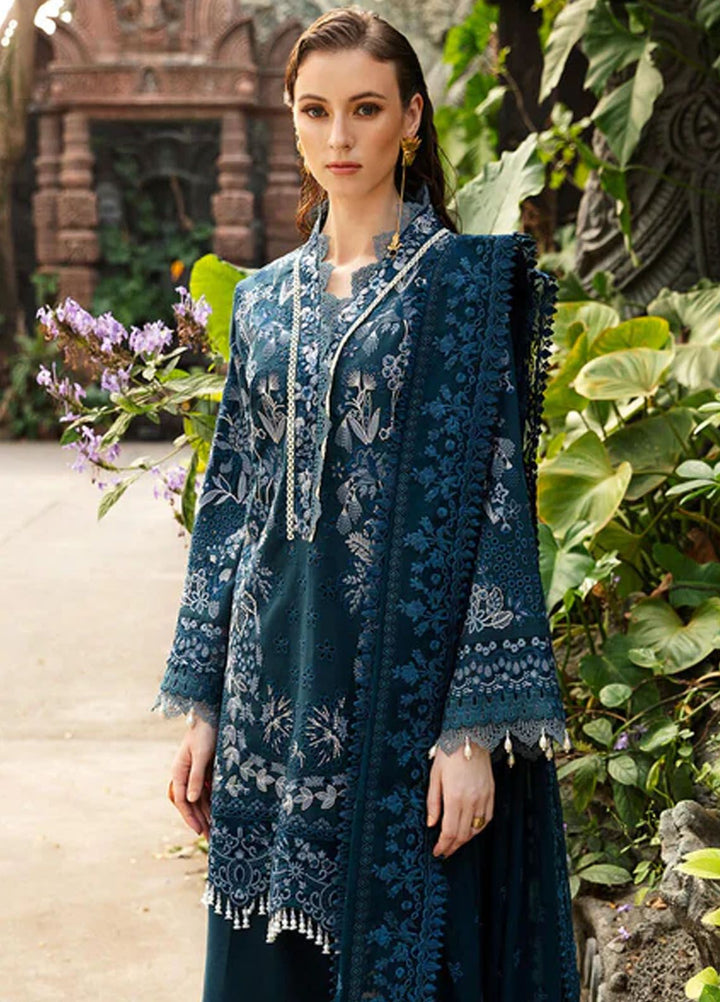 Reve By Serene Premium Embroidered Lawn Suit Unstitched 3 Piece SP24R SL-58 Desiree - Luxury Summer Collection