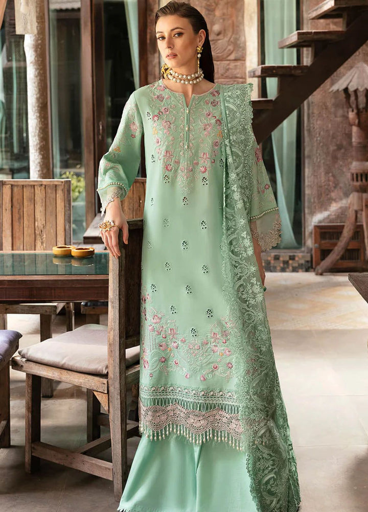 Reve By Serene Premium Embroidered Lawn Suit Unstitched 3 Piece SP24R SL-63 Maya - Luxury Summer Collection