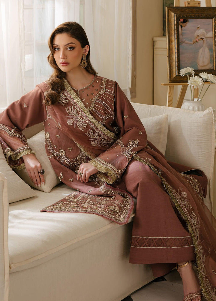 Reve Royal by Fabiha Fatima Pret Embellished Net 3 Piece Suit Zircon