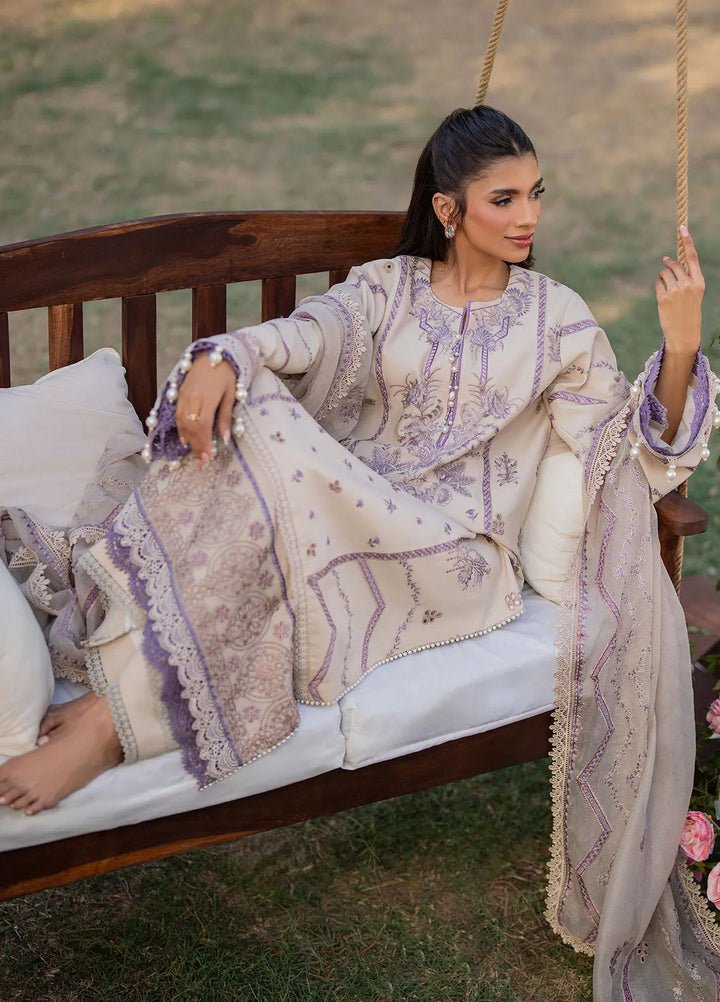 Reveerie by Florent Chikankari Lawn Suits Unstitched 3 Piece FL25RC FL-3B - Summer Collection