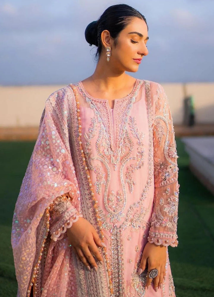 Reveur By Saffron Embroidered Organza Suits Unstitched 3 Piece SFR23RV SF-02 Ruzena - Luxury Collection