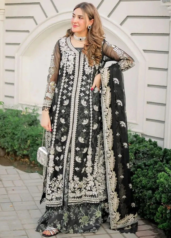 Reveur By Saffron Embroidered Organza Suits Unstitched 4 Piece SFR23RV SF-05 Layla - Luxury Collection