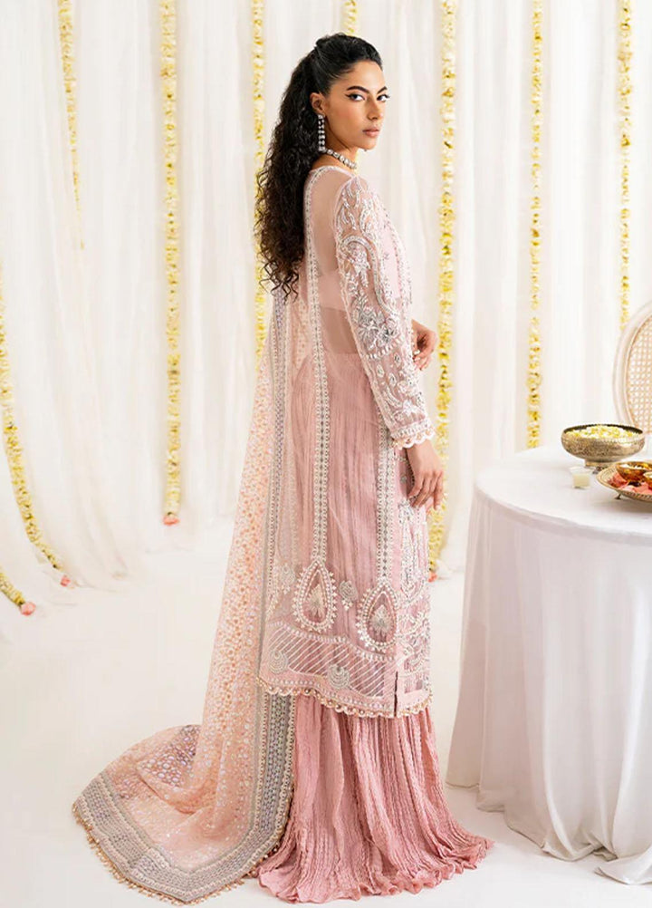 Reveur By Saffron Embroidered Organza Suits Unstitched 3 Piece SFR23RV SF-02 Ruzena - Luxury Collection