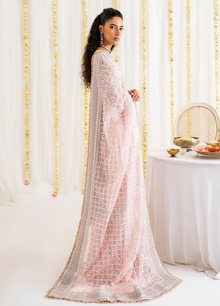 Reveur By Saffron Embroidered Organza Suits Unstitched 3 Piece SFR23RV SF-02 Ruzena - Luxury Collection