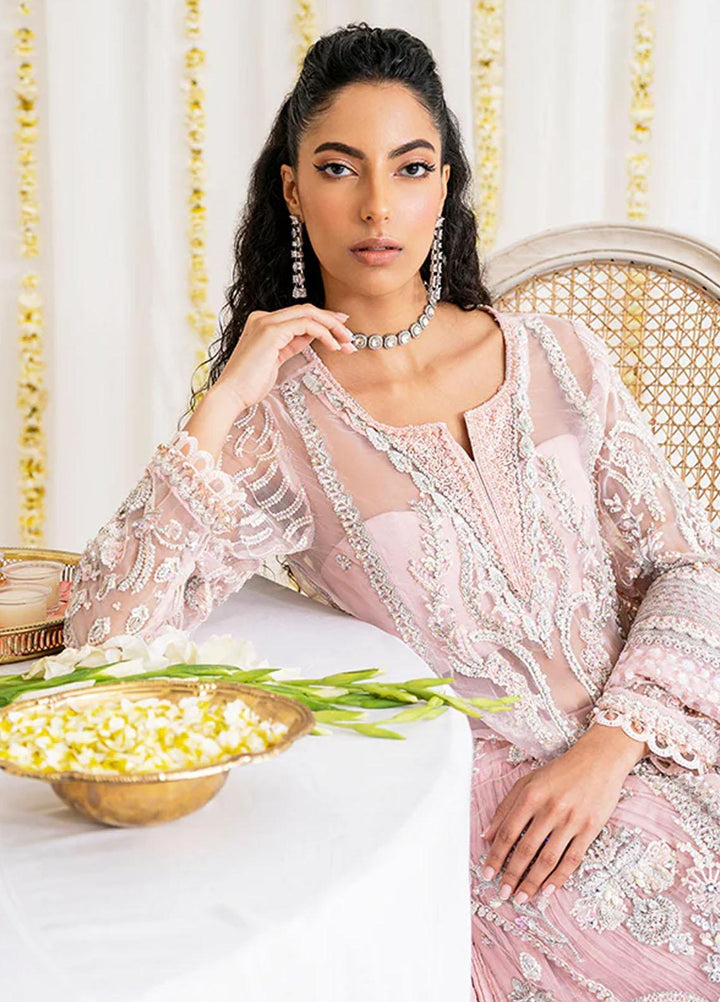 Reveur By Saffron Embroidered Organza Suits Unstitched 3 Piece SFR23RV SF-02 Ruzena - Luxury Collection