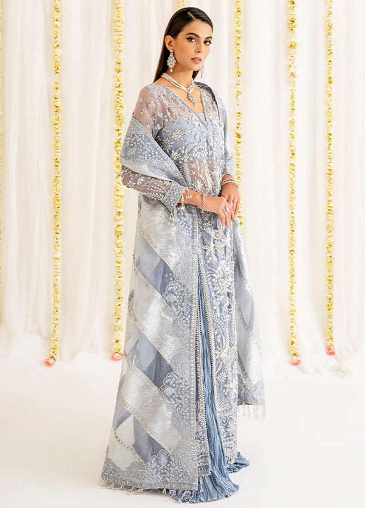 Reveur By Saffron Embroidered Organza Suits Unstitched 3 Piece SFR23RV SF-06 Esmeray - Luxury Collection