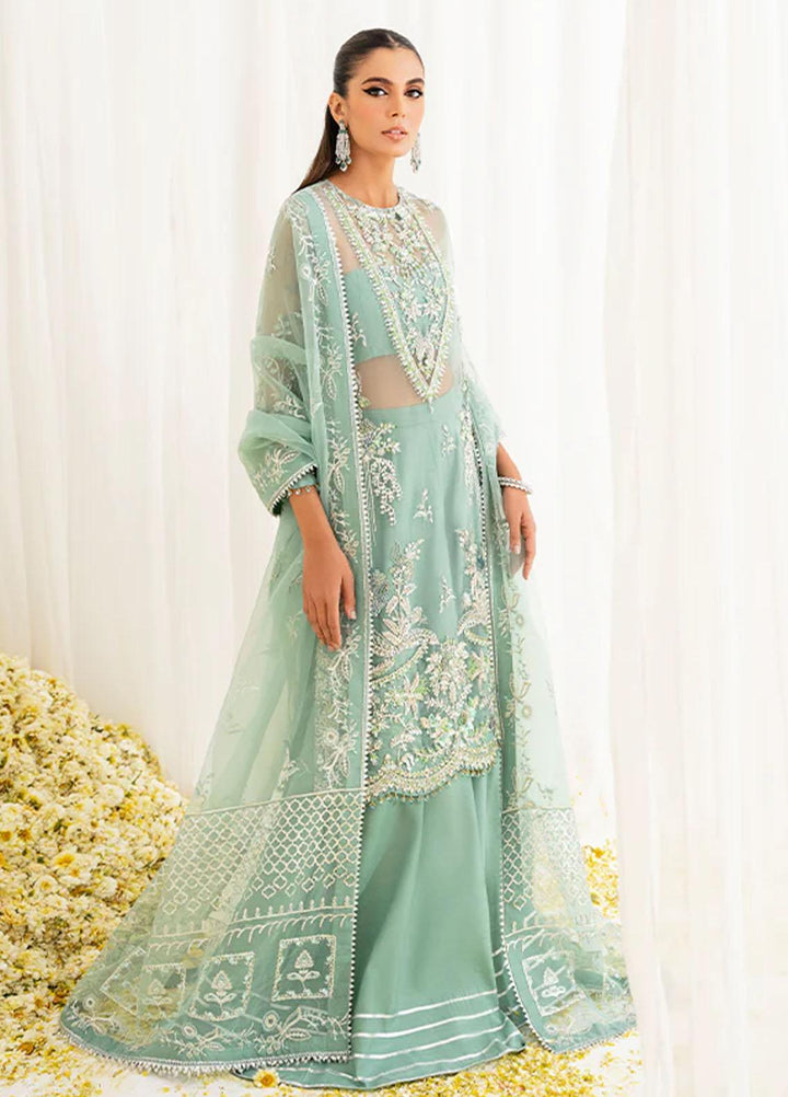 Reveur By Saffron Embroidered Organza Suits Unstitched 3 Piece SFR23RV SF-08 Aislin - Luxury Collection