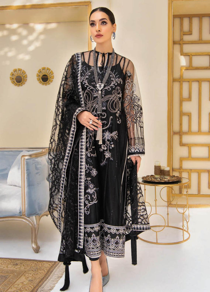 Reveuse By AIK Embroidered Net Suits Unstitched 3 Piece AIK22R 06 - Winter Collection