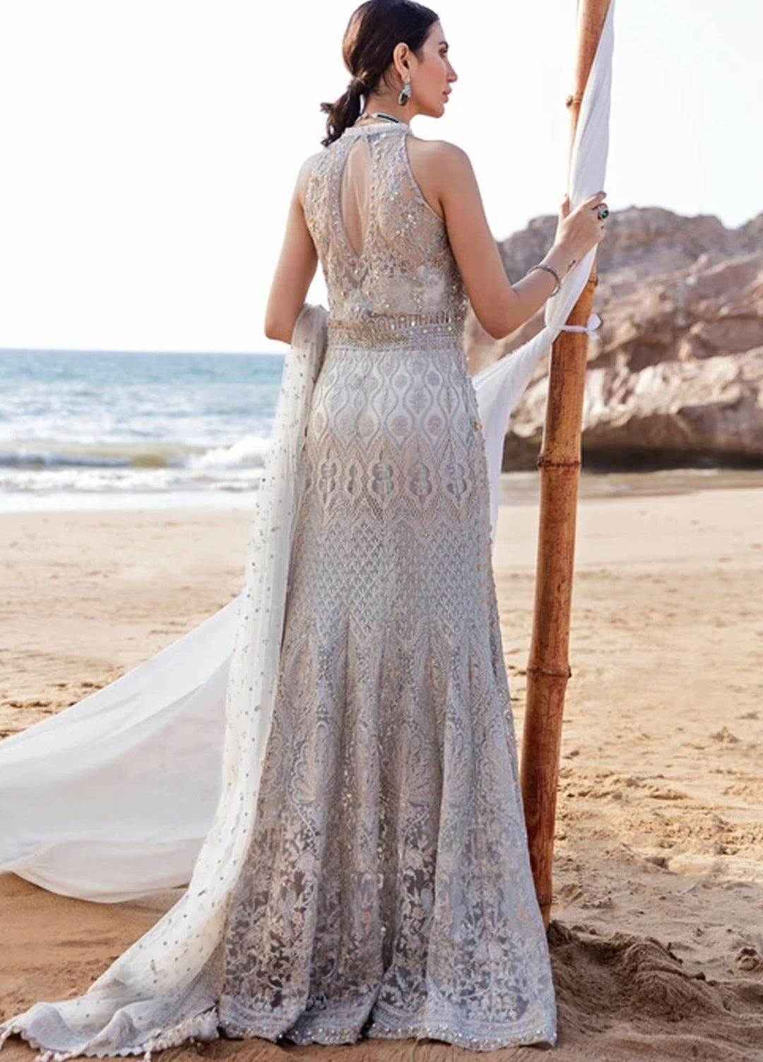 Amiraa by Reign Embroidered Net Suits Unstitched 3 Piece RGN21AM RN-08 MARTHA-B - Luxury Collection