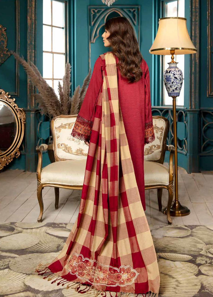 Afreen By Riaz Arts Embroidered Khaddar Suits Unstitched 3 Piece RA21K AF-13 - Winter Collection