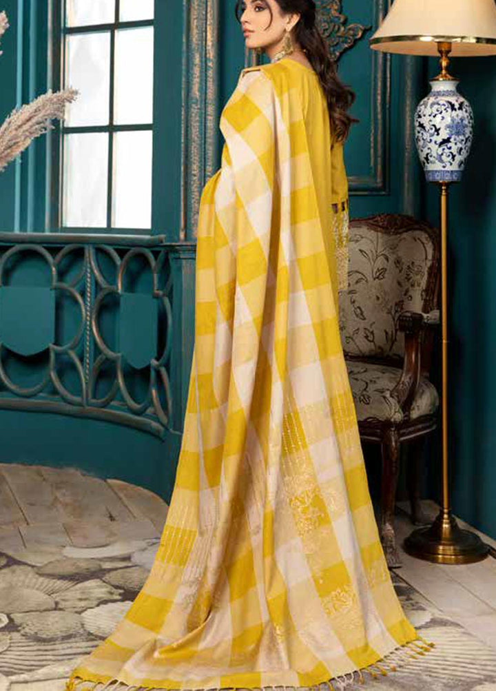 Afreen By Riaz Arts Embroidered Khaddar Suits Unstitched 3 Piece RA21K AF-18 - Winter Collection