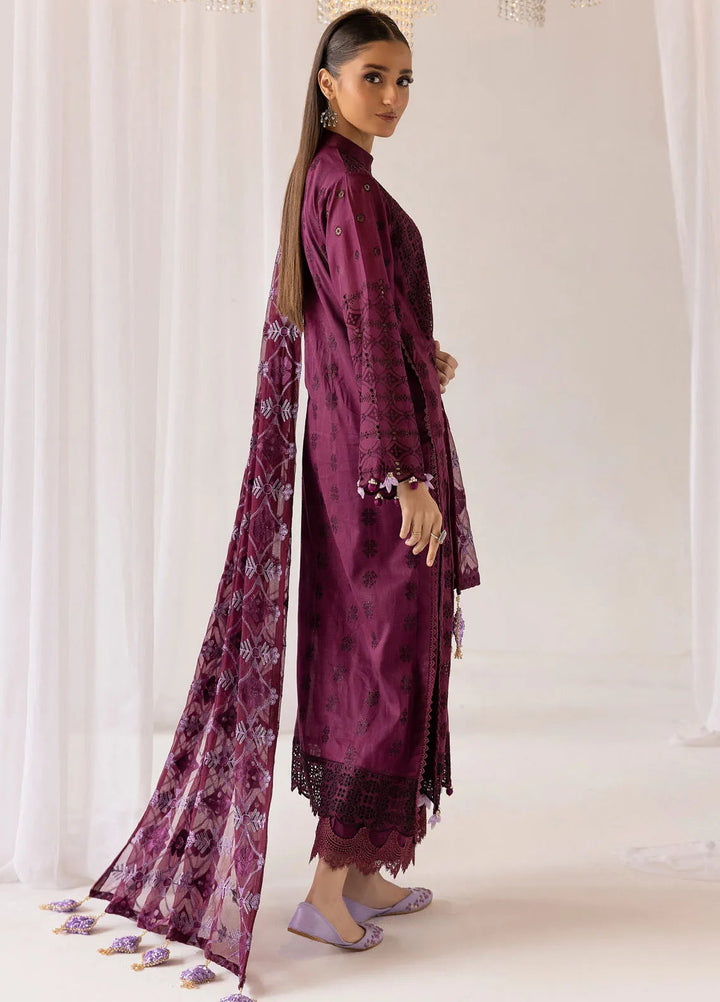 Riaz Arts Chikankari Lawn Suit Unstitched 3 Piece RA25MS D-03 - Summer Collection