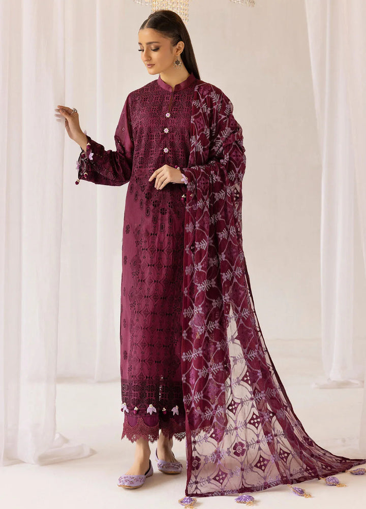 Riaz Arts Chikankari Lawn Suit Unstitched 3 Piece RA25MS D-03 - Summer Collection