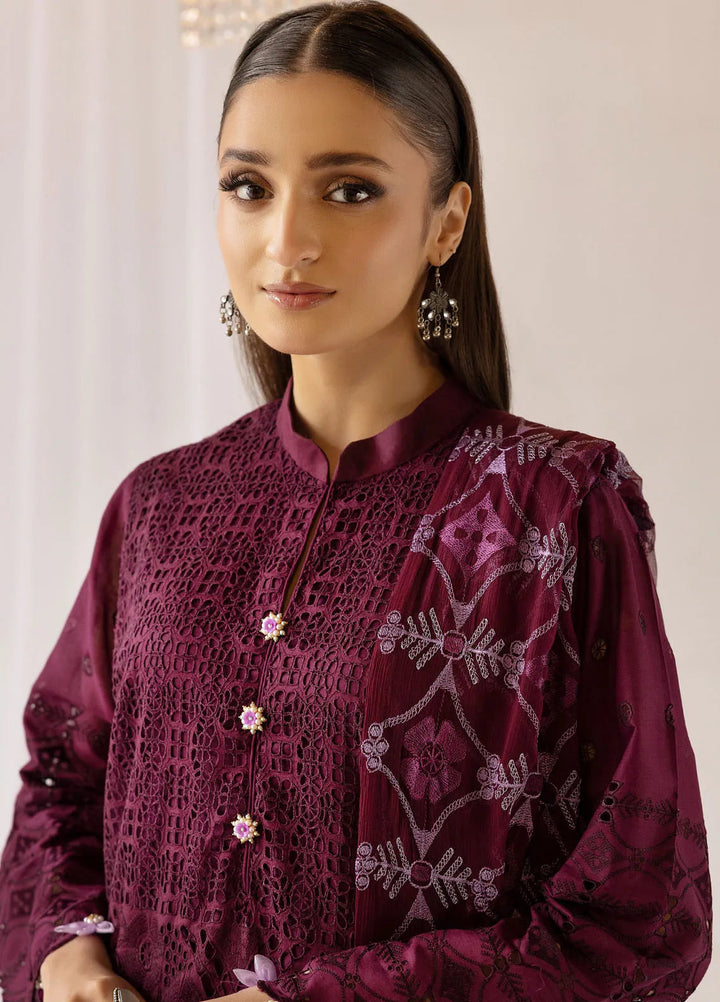 Riaz Arts Chikankari Lawn Suit Unstitched 3 Piece RA25MS D-03 - Summer Collection