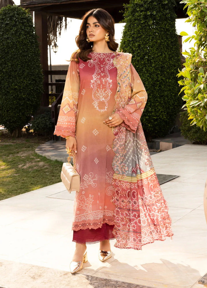 Riaz Arts Embroidered Lawn Suit Unstitched 3 Piece RA25CL AF-196 - Summer Collection