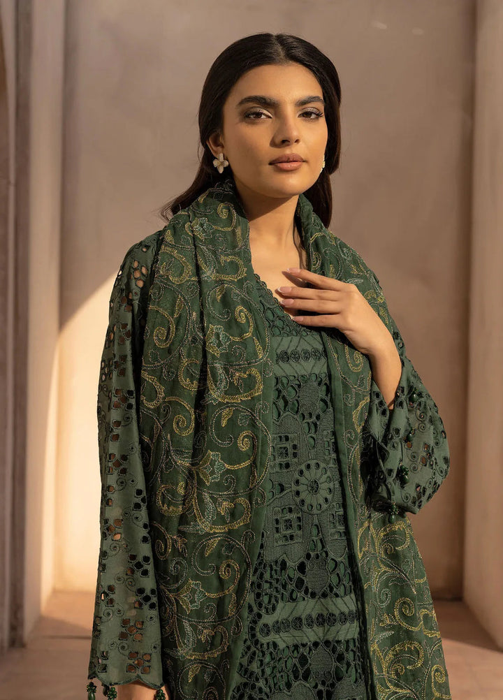 Riaz Arts Embroidered Lawn Suit Unstitched 3 Piece RA25ME D-02 - Summer Collection