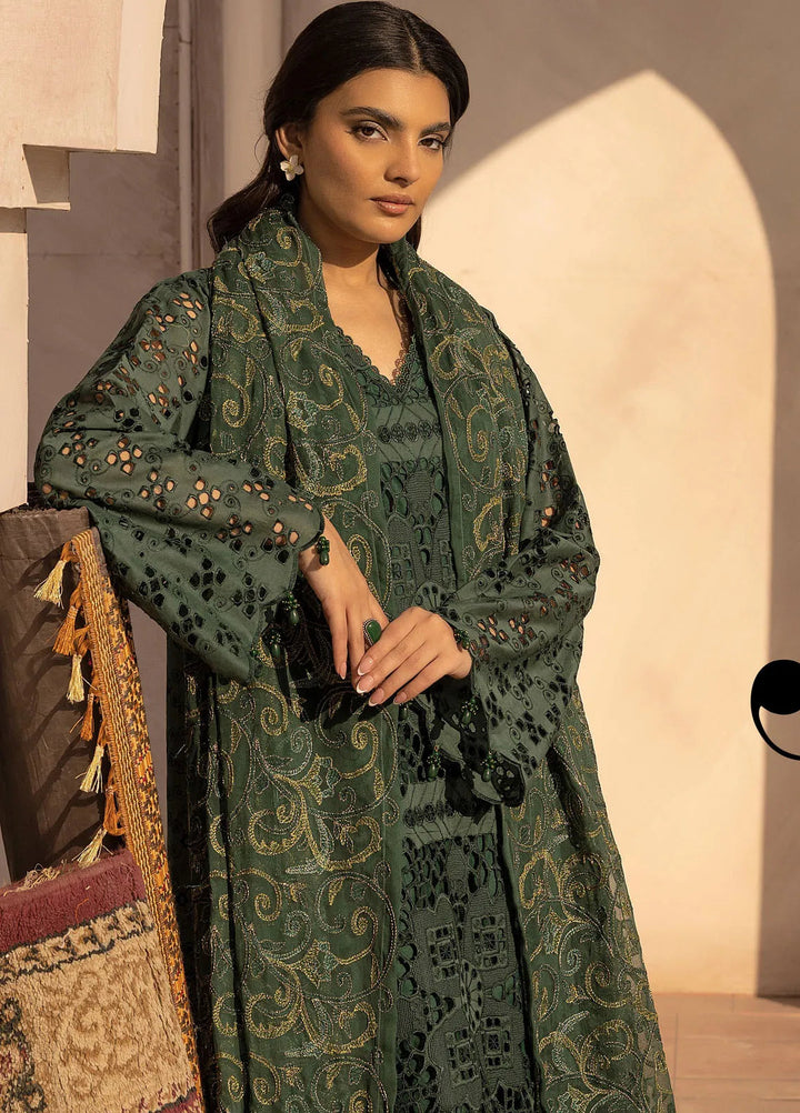 Riaz Arts Embroidered Lawn Suit Unstitched 3 Piece RA25ME D-02 - Summer Collection