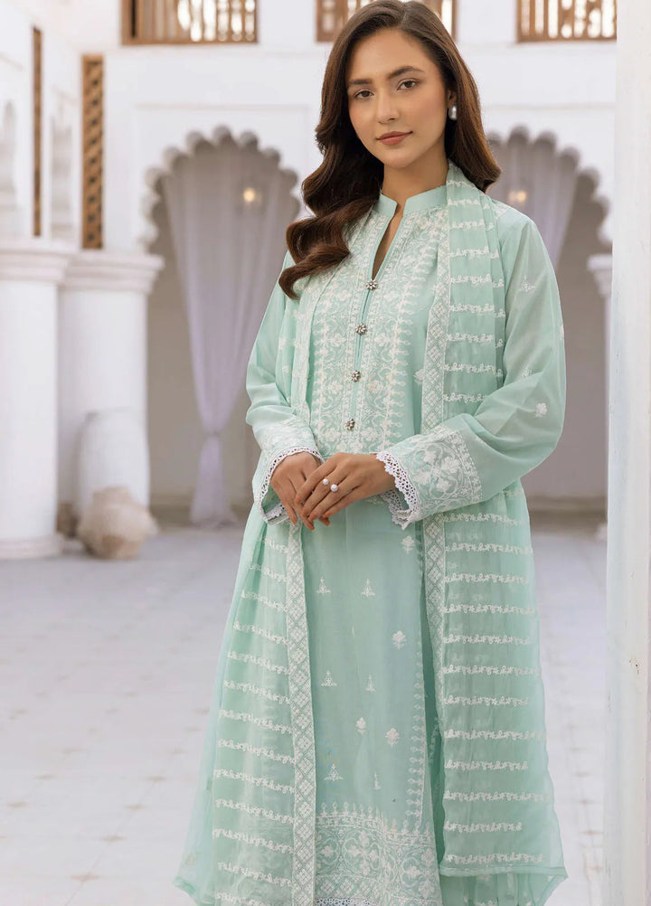 Riaz Arts Embroidered Lawn Suit Unstitched 3 Piece RA25ML D-02 - Summer Collection