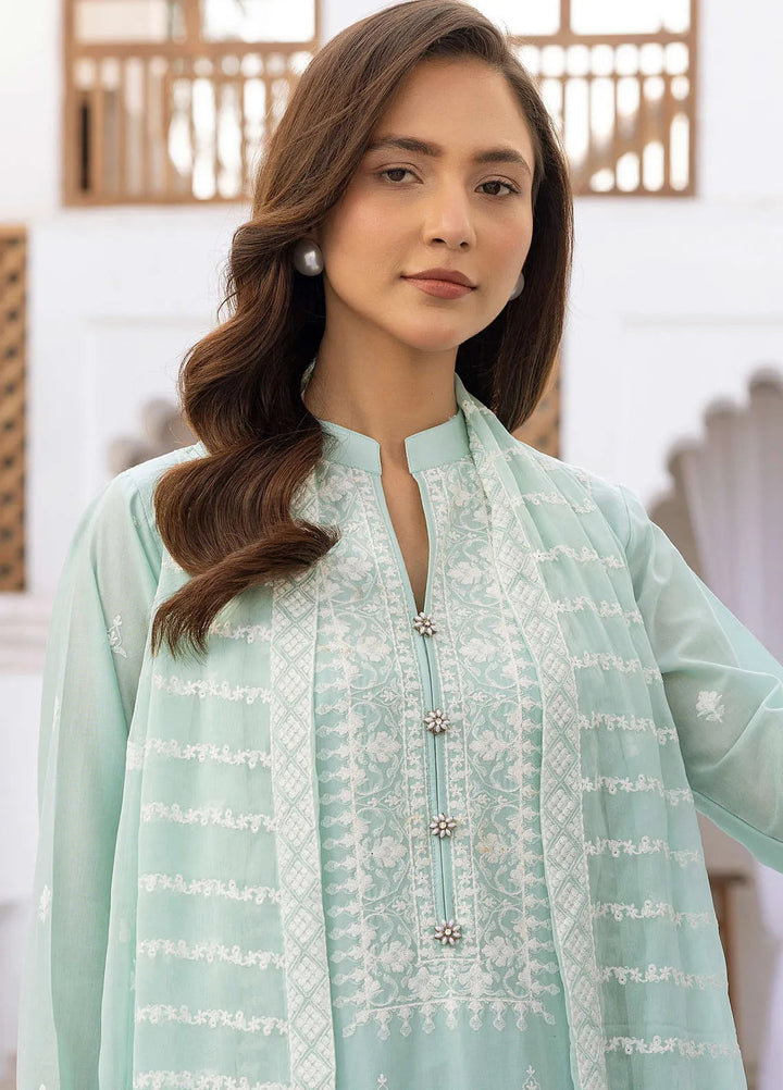 Riaz Arts Embroidered Lawn Suit Unstitched 3 Piece RA25ML D-02 - Summer Collection
