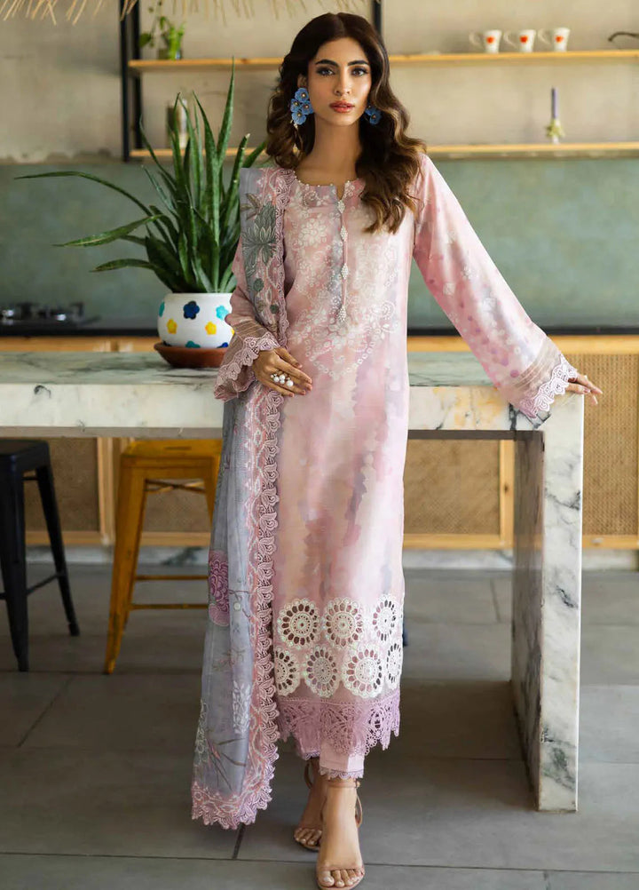 Riaz Arts Embroidered Lawn Suits Unstitched 3 Piece RA25AL AF-159 - Summer Collection