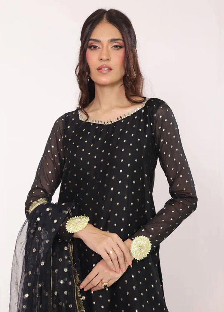 Ripret Pret Embroidered Chiffon 3 Piece Suit Heer