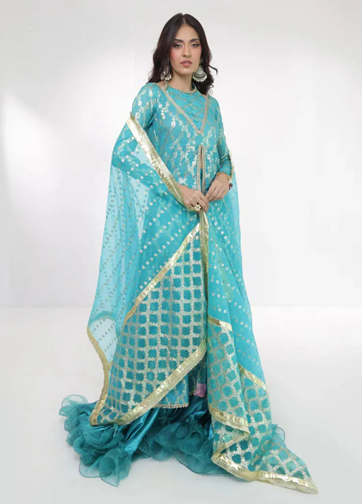 Ripret Pret Embroidered Cotton 3 Piece Suit Neelam