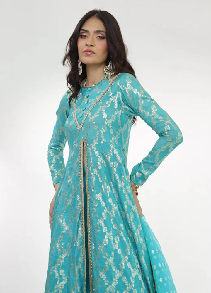 Ripret Pret Embroidered Cotton 3 Piece Suit Neelam