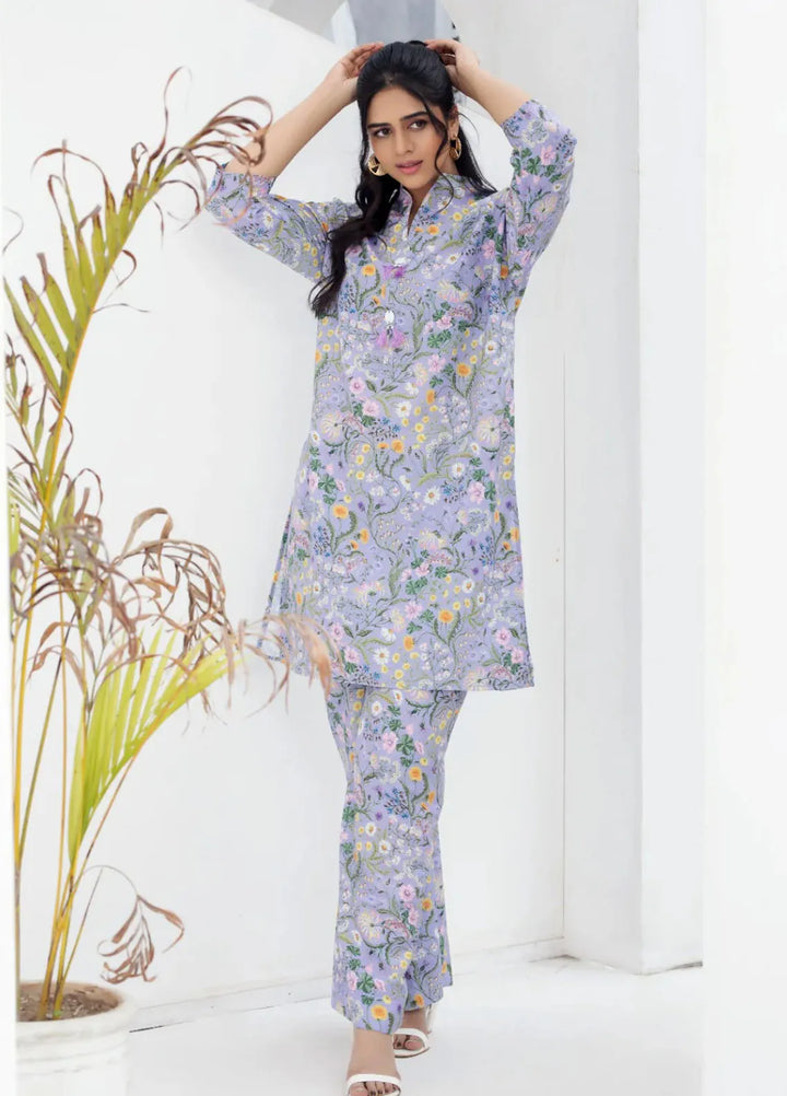 Ripret Pret printed Poly Lawn 2 Piece Suit Mint Blossom