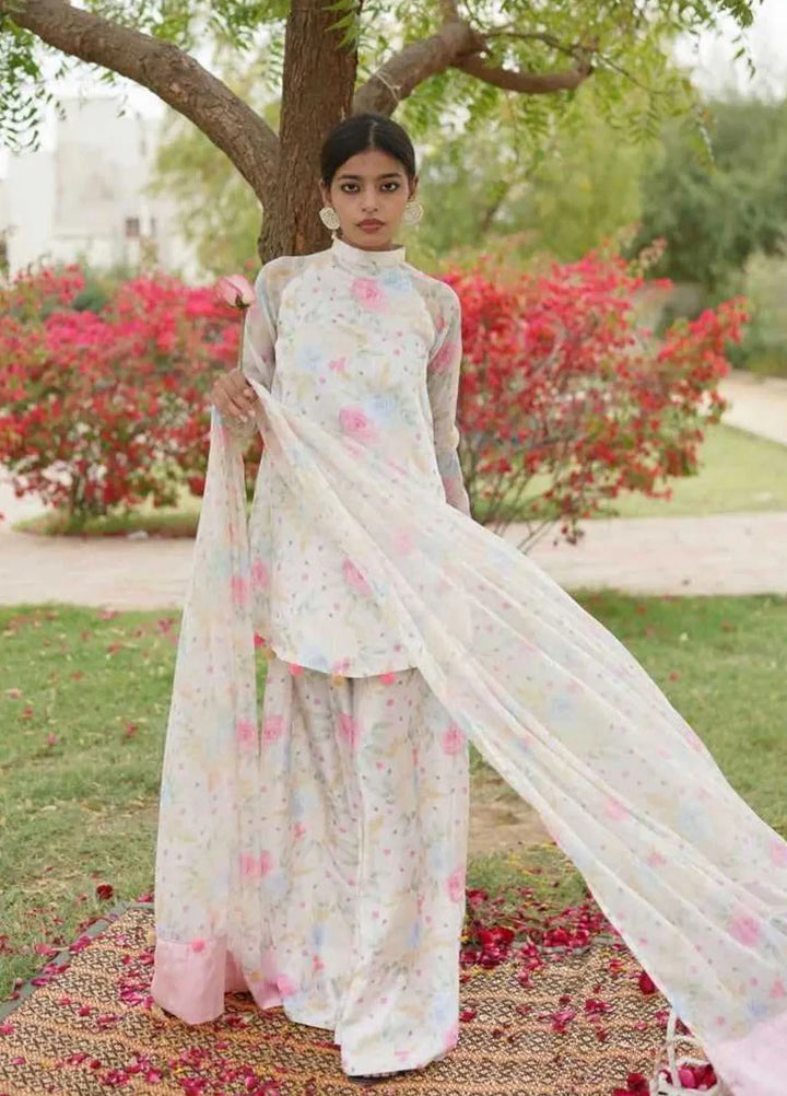 Ripret Pret printed Short silk 3 Piece Suit flora basic