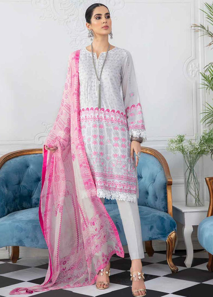 Riwaj by Banafsheh Embroidered Lawn Suits Unstitched 3 Piece BF21R RW-04 - Summer Collection