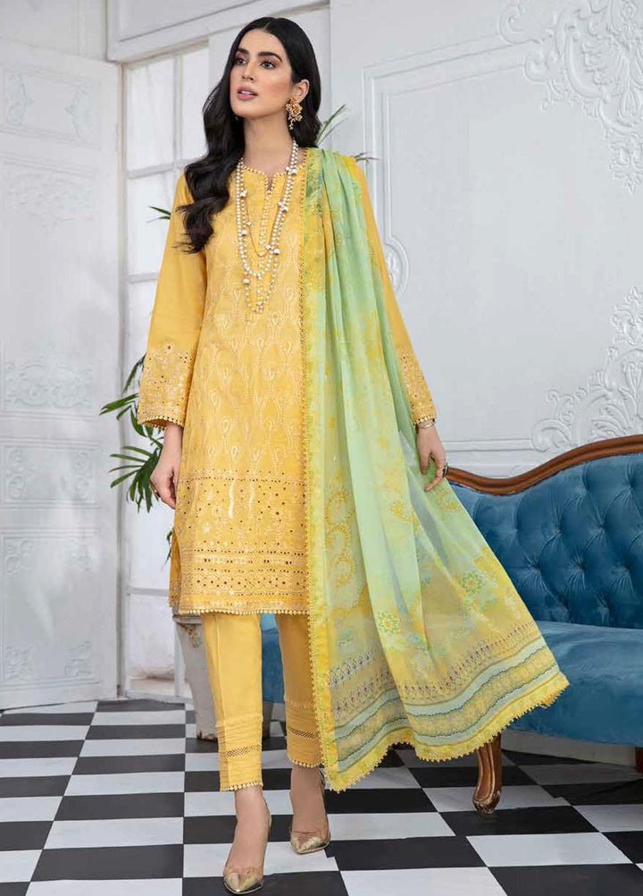 Riwaj by Banafsheh Embroidered Lawn Suits Unstitched 3 Piece BF21R RW-05 - Summer Collection