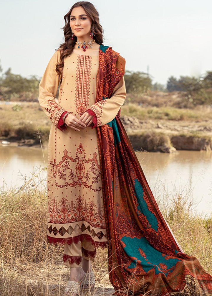 Riwaj By Banafsheh Embroidered Karandi Suits Unstitched 3 Piece BF22R BNK-04 - Winter Collection