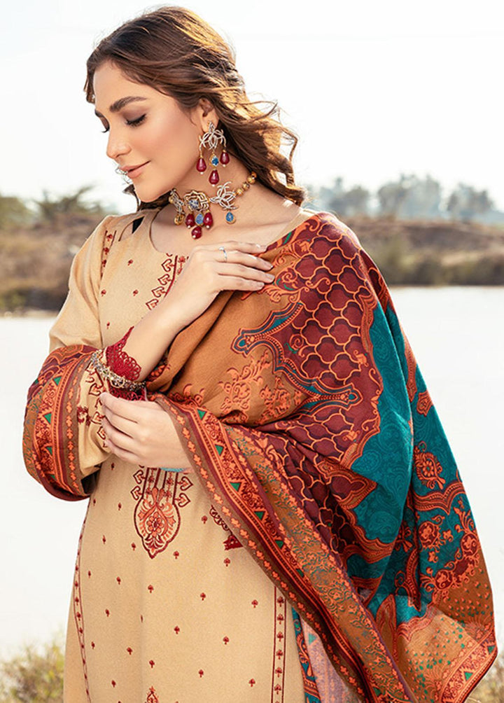 Riwaj By Banafsheh Embroidered Karandi Suits Unstitched 3 Piece BF22R BNK-04 - Winter Collection