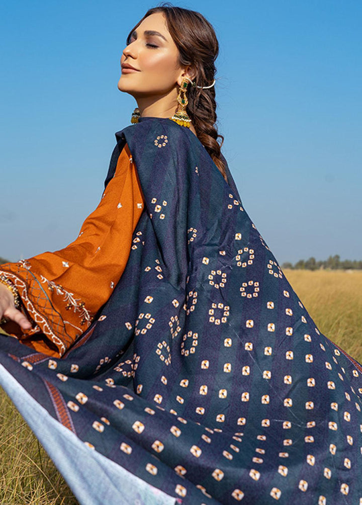 Riwaj By Banafsheh Embroidered Karandi Suits Unstitched 3 Piece BF22R BNK-06 - Winter Collection