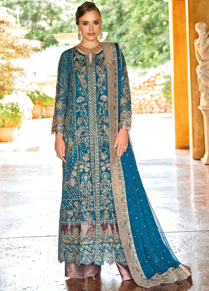 Riwayat by Maryum N Maria Embroidered Chiffon Suits Unstitched 3 Piece MNM24RW Ayomi MW24-554 - Formal Collection