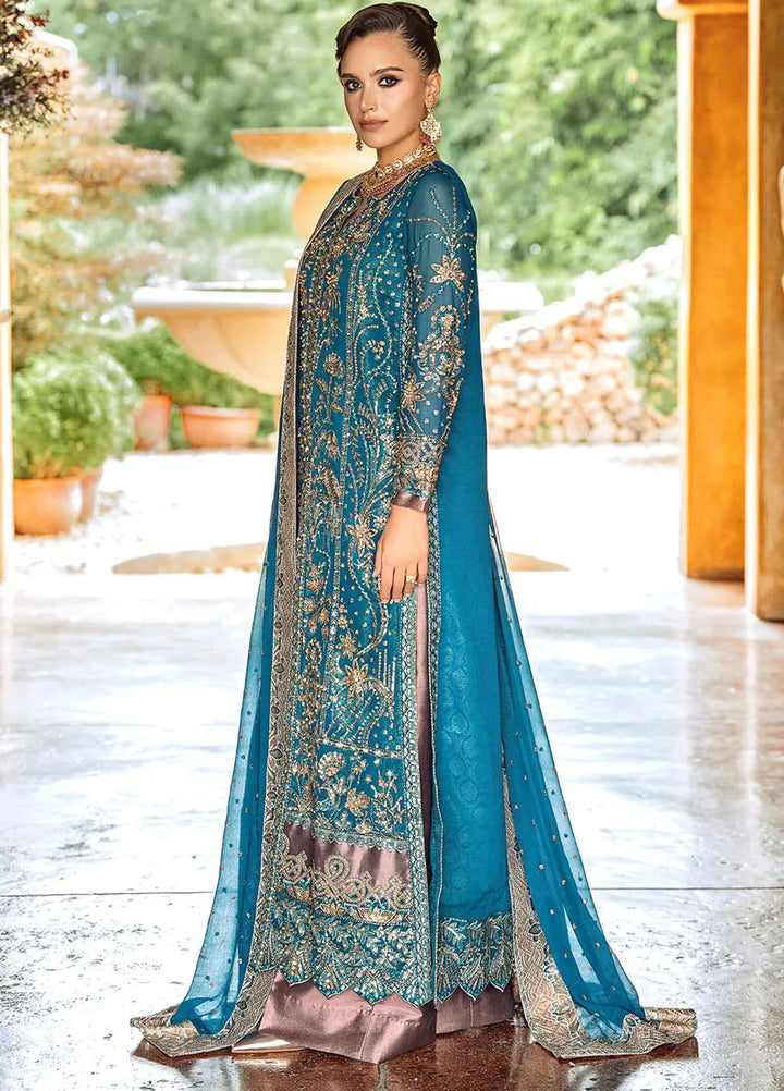 Riwayat by Maryum N Maria Embroidered Chiffon Suits Unstitched 3 Piece MNM24RW Ayomi MW24-554 - Formal Collection